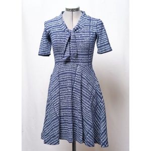 Effie's Heart Music Print Dress Navy Sz XS/Sm